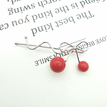 Red Cherry Hairpin
