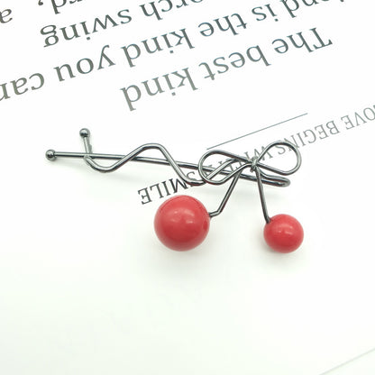 Red Cherry Hairpin
