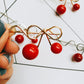 Red Cherry Hairpin