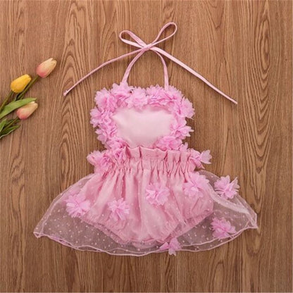 Newborn Baby Girl Jumpsuit Dress Sequined Polka Dot Tulle Tutu Set Toddler Gir