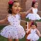 Newborn Baby Girl Jumpsuit Dress Sequined Polka Dot Tulle Tutu Set Toddler Gir