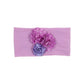 Satin Cloth Mesh Flower Rose Baby Headband