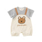 Bear Print Baby Romper