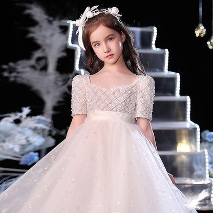 Flower Girl Wedding Dress Little Girl Dress Costume